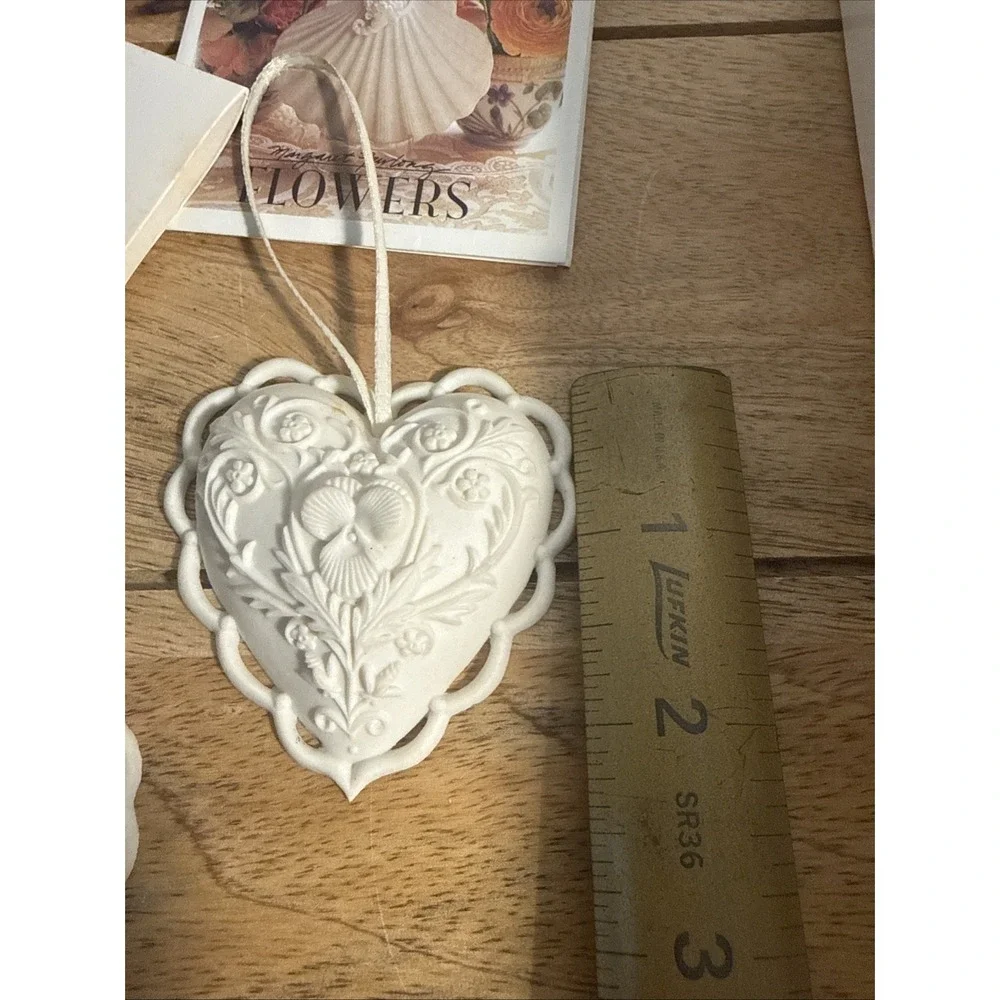 Margaret Furlong From the Heart Ornaments 1997 Bisque Porcelain